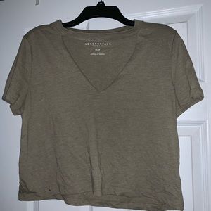 Aeropostale cut out v neck shirt